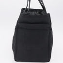HERMES Akapu Luco Hand Bag Nylon Black Silver Auth ep16416-3