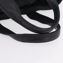 HERMES Akapu Luco Hand Bag Nylon Black Silver Auth ep16416-7