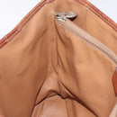 CELINE Macadam Canvas Tote Bag PVC Leather Brown Gold Auth ep16417-25
