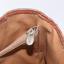 CELINE Macadam Canvas Tote Bag PVC Leather Brown Gold Auth ep16417-29
