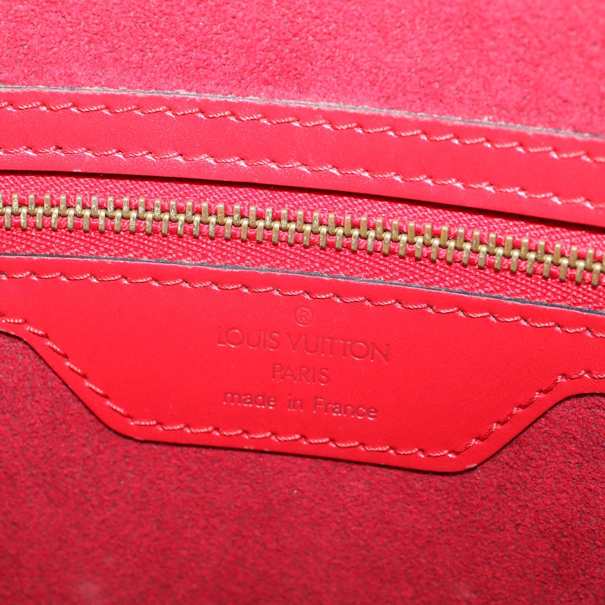 LOUIS VUITTON Epi Saint Jacques Shopping Shoulder Bag Red M52277 LV Auth ep1642