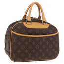 LOUIS VUITTON Monogram Trouville Hand Bag M42228 LV Auth ep16424A-1