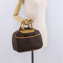 LOUIS VUITTON Monogram Trouville Hand Bag M42228 LV Auth ep16424A-29