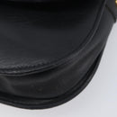 CELINE Sangle bucket Shoulder Bag Leather Black Gold Auth ep16425-11