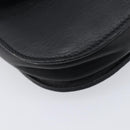CELINE Sangle bucket Shoulder Bag Leather Black Gold Auth ep16425-12