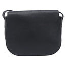 CELINE Sangle bucket Shoulder Bag Leather Black Gold Auth ep16425-3