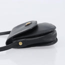 CELINE Sangle bucket Shoulder Bag Leather Black Gold Auth ep16425-5