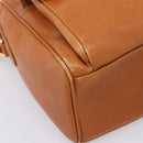 GUCCI Bamboo Shoulder Bag Leather Brown Gold Auth ep16426-11