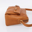 GUCCI Bamboo Shoulder Bag Leather Brown Gold Auth ep16426-5