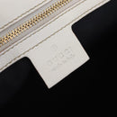 GUCCI GG Supreme Sherry Line Hand Bag PVC White Gold Auth ep16430A-23