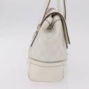 GUCCI GG Supreme Sherry Line Hand Bag PVC White Gold Auth ep16430A-5