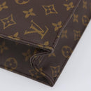 LOUIS VUITTON Monogram Sac Plat Hand Bag M51140 LV Auth ep16431V-11