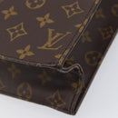 LOUIS VUITTON Monogram Sac Plat Hand Bag M51140 LV Auth ep16431V-12