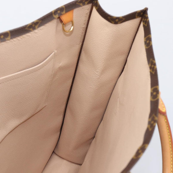 LOUIS VUITTON Monogram Sac Plat Hand Bag M51140 LV Auth ep16431V