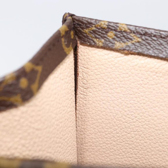 LOUIS VUITTON Monogram Sac Plat Hand Bag M51140 LV Auth ep16431V