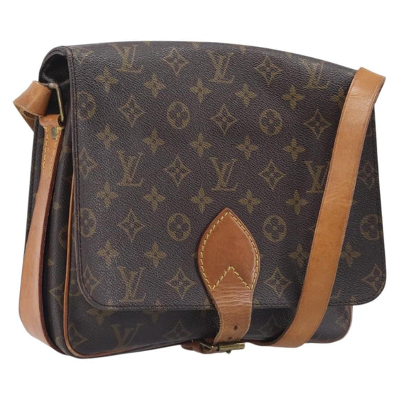 LOUIS VUITTON Monogram Cartouchiere GM Shoulder Bag M51252 LV Auth ep16437