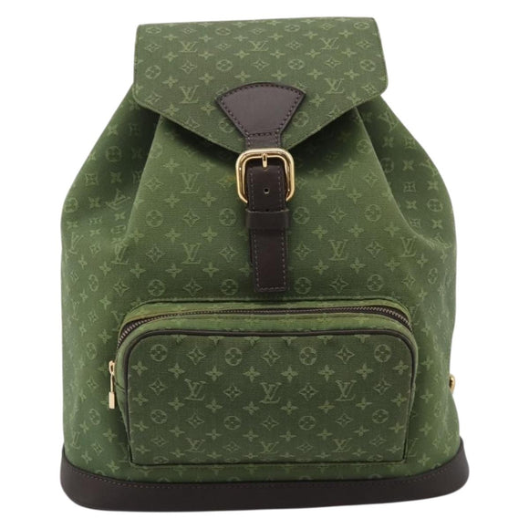 LOUIS VUITTON Monogram Mini Montsouris GM TST Khaki M92456 Auth ep16441V