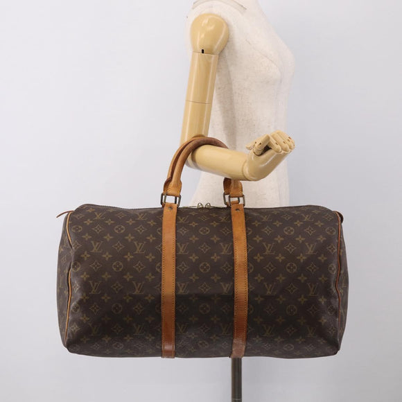LOUIS VUITTON Monogram Keepall 50 Boston Bag M41426 LV Auth ep16443