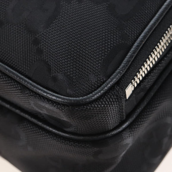 GUCCI GG Canvas Off The Grid Bag Nylon Black Silver 625850 Auth ep16445V