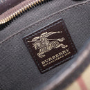 BURBERRY Nova Check Chain Shoulder Bag PVC Beige Gold Auth ep16447A-21