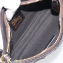 BURBERRY Nova Check Chain Shoulder Bag PVC Beige Gold Auth ep16447A-22