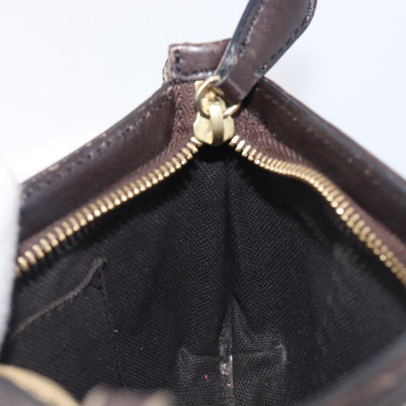 BURBERRY Nova Check Chain Shoulder Bag PVC Beige Gold Auth ep16447A