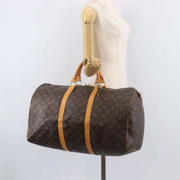LOUIS VUITTON Monogram Keepall 50 Boston Bag M41426 LV Auth ep16448A