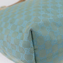 GUCCI GG Canvas Tote Bag 2way Outlet Light Blue Silver 257298 Auth ep16449A-15