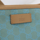 GUCCI GG Canvas Tote Bag 2way Outlet Light Blue Silver 257298 Auth ep16449A-18