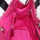 BURBERRY Hand Bag Canvas Black Silver Auth ep16451-20