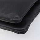 CELINE Trio Shoulder Bag Leather Black Gold Auth ep16452A-9