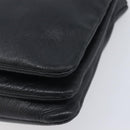 CELINE Trio Shoulder Bag Leather Black Gold Auth ep16452A-16