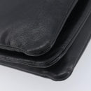 CELINE Trio Shoulder Bag Leather Black Gold Auth ep16452A-17