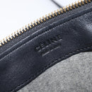 CELINE Trio Shoulder Bag Leather Black Gold Auth ep16452A-20