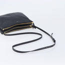 CELINE Trio Shoulder Bag Leather Black Gold Auth ep16452A-7