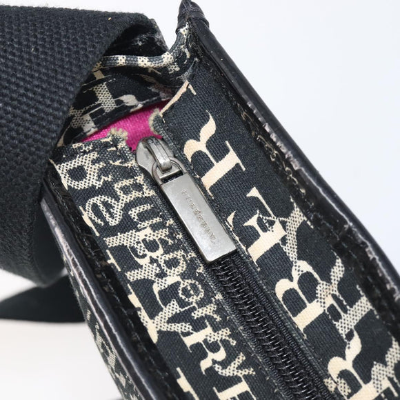 BURBERRY Shoulder Bag Canvas Black Auth ep16453