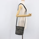 BURBERRY Shoulder Bag Canvas Black Auth ep16453-25