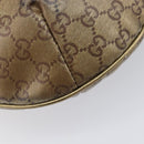 GUCCI GG Crystal Sherry Line Shoulder Bag Coated Canvas Gold 181092 Auth ep16456-16