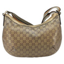 GUCCI GG Crystal Sherry Line Shoulder Bag Coated Canvas Gold 181092 Auth ep16456-3