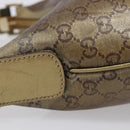 GUCCI GG Crystal Sherry Line Shoulder Bag Coated Canvas Gold 181092 Auth ep16456-7