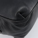 LOEWE Hand Bag Leather Black Gold Auth ep16467-15
