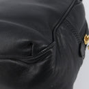 LOEWE Hand Bag Leather Black Gold Auth ep16467-16