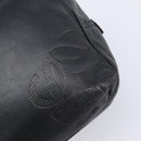 LOEWE Hand Bag Leather Black Gold Auth ep16467-9