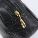 LOEWE Hand Bag Leather Black Gold Auth ep16467-18