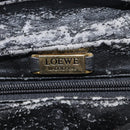 LOEWE Hand Bag Leather Black Gold Auth ep16467-11