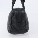 LOEWE Hand Bag Leather Black Gold Auth ep16467-3