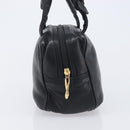 LOEWE Hand Bag Leather Black Gold Auth ep16467-4