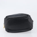 LOEWE Hand Bag Leather Black Gold Auth ep16467-5