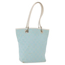 GUCCI GG Canvas Tote Bag Light Blue Gold 002 1099 Auth ep16469A-1