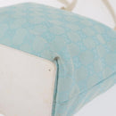 GUCCI GG Canvas Tote Bag Light Blue Gold 002 1099 Auth ep16469A-16